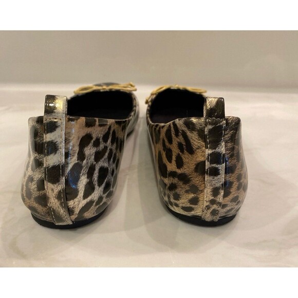 New Chico’s Shoes Cheetah Print Flats Size 9 Faux Patent Leather Animal Print - Picture 4 of 9